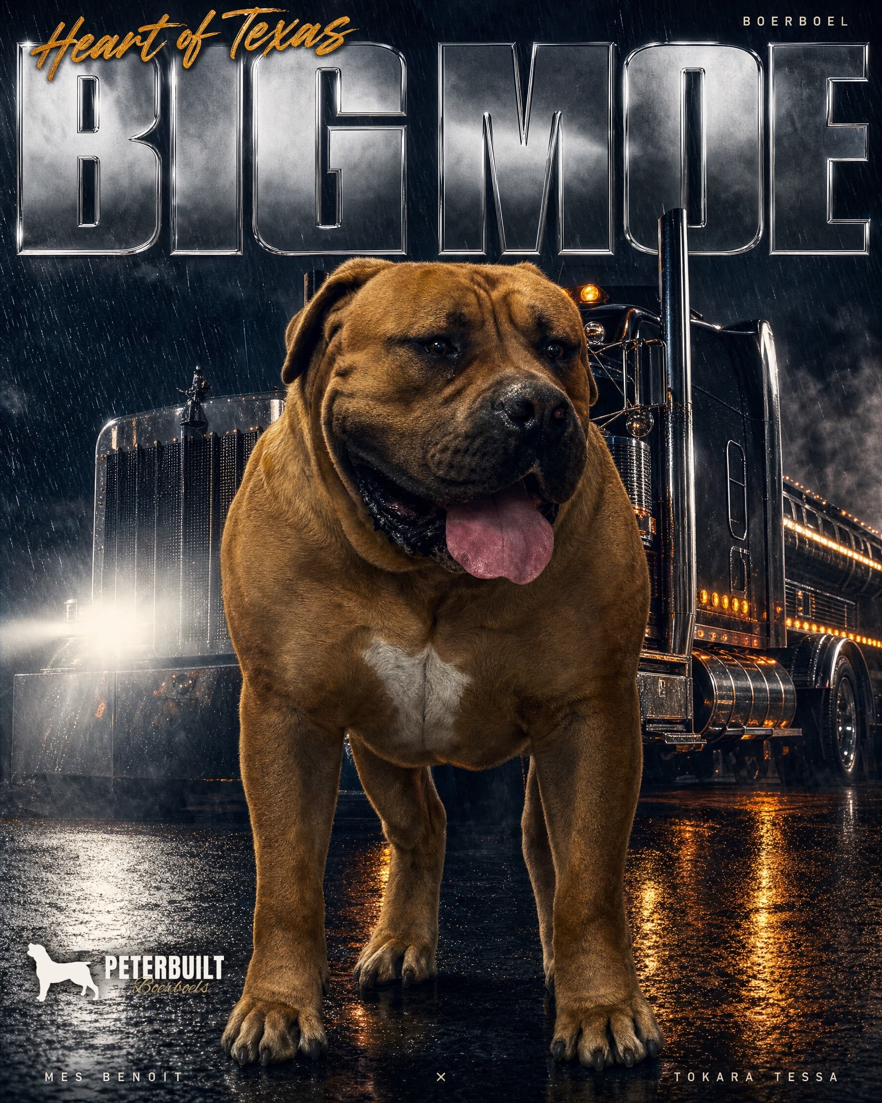 Heart of Texas Big Moe - South African Boerboel at Peterbuilt Boerboel